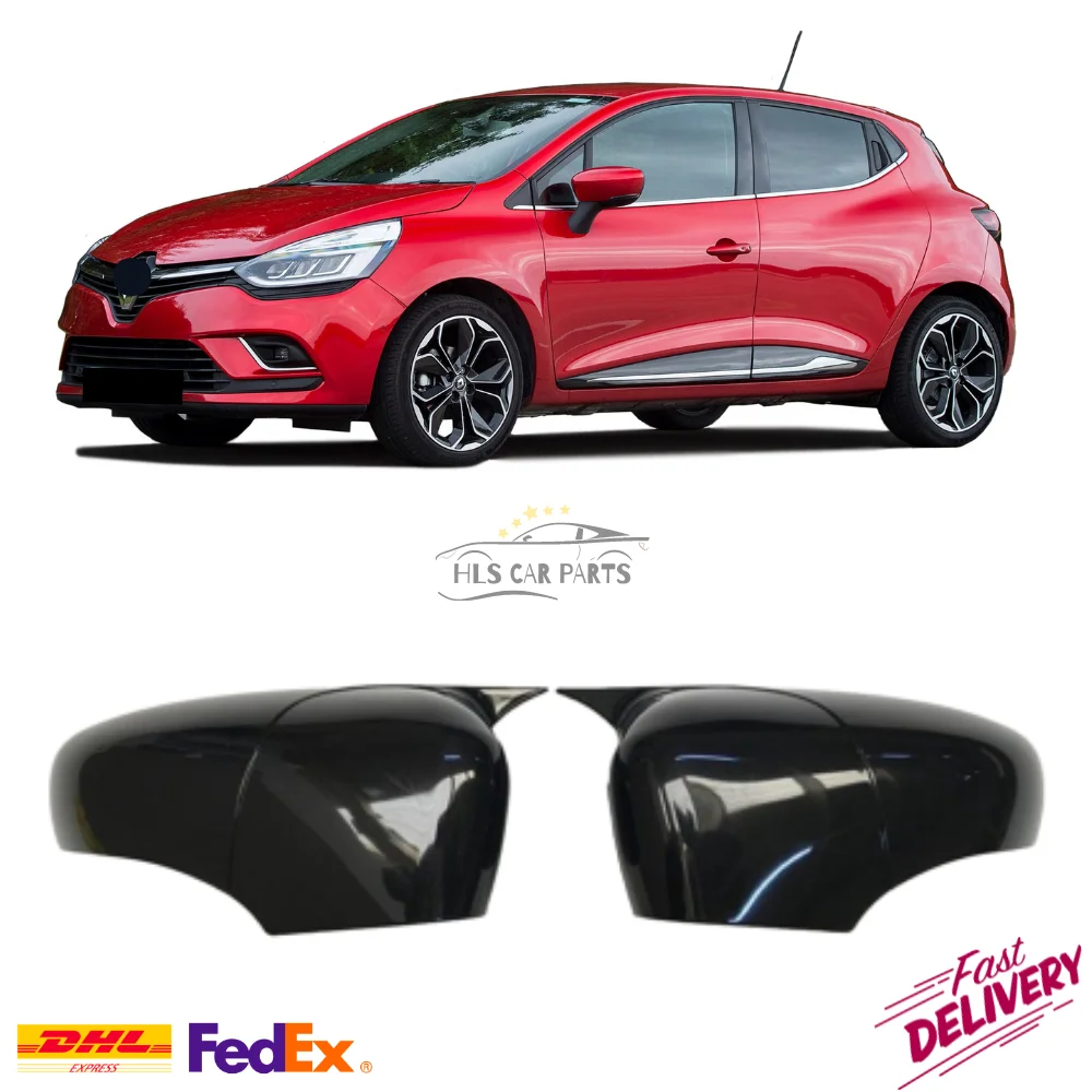 

Bat Mirror Cover for Renault Clio 4 IV 2012-2020 Car Accessories RS GT Shiny Piano Black Tuning Auto Sport Design