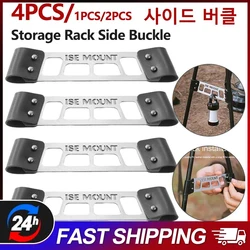 캠핑 삼각대 사이드 버클 휴대용 확장 행잉 랙, 스테인레스 스틸 빠른 설치, 야외 캠핑 여행 BBQ