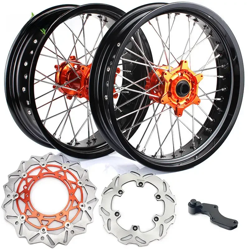 BIKINGBOY 3.5*5.0*17 "Supermoto Felgen Hub EXC SXF MXC MX GS SX 125 150 200 250 300 350 400 450 Bremsscheiben Festplatten Halterung