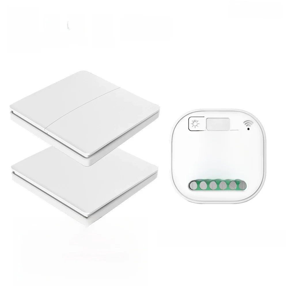 Tuya Zigbee 3,0 Smart Fernbedienung Drahtlose Schalter Haushalt Keine Batterie Wasserdichte Rocker Panel Selbst Powered Beleuchtung Schalter