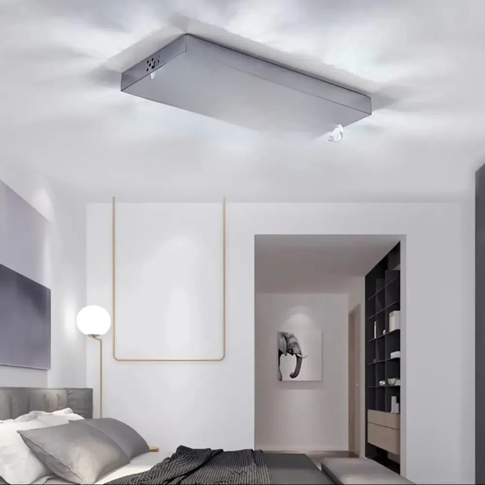 Livingandhome Light 24W Led Ceiling Crystal Chandelier Pendant Lamp