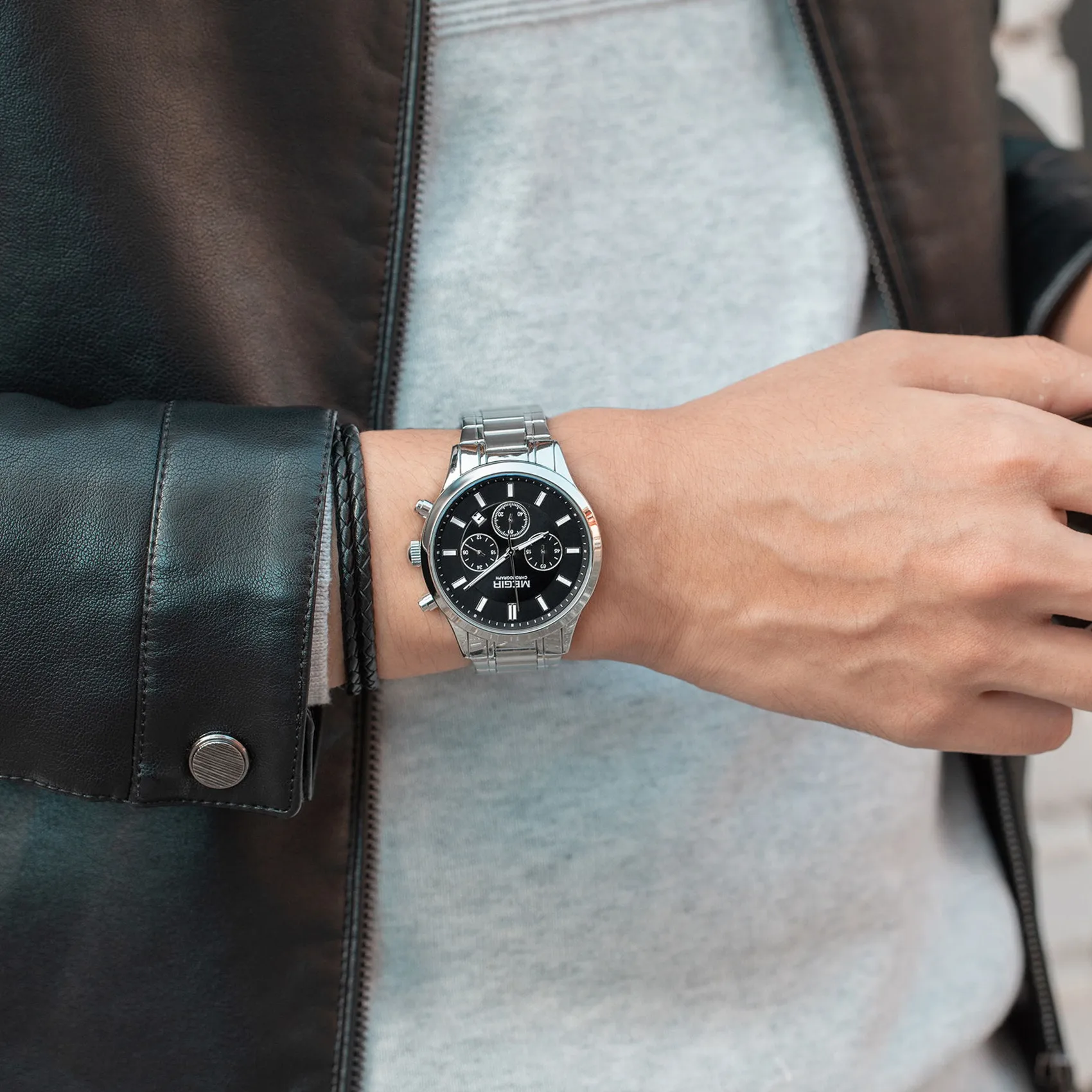 MEGIR Merk Mode Heren Sport Qu - Smartwatch Watches For Men Digital recensie en prijs