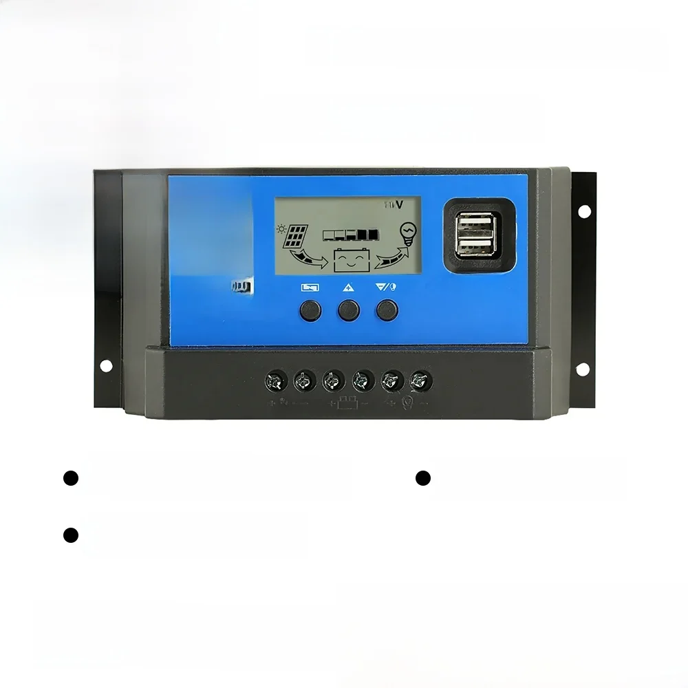 Solarpanel-Laderegler, 12 V, 24 V, PWM, MPPT, 10 A, 20 A, 30 A, Kfz-Batterieladegerät, Regler, USB-Ausgang, 5 V, max. PV, 50 V DC