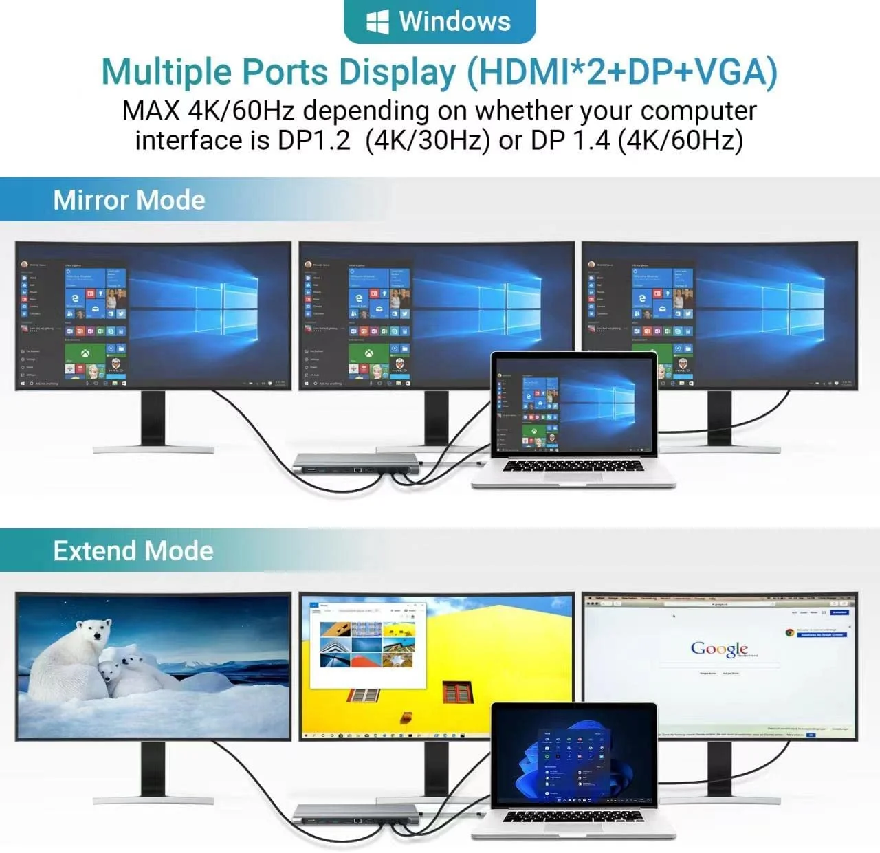 Imagem -03 - Dual Hdmi Usb c Docking Station Displayport 4k 60hz Vga Rj45 Leitor de Cartões sd tf 100w pd Hub Usb tipo c para Macbook Pro e Dell