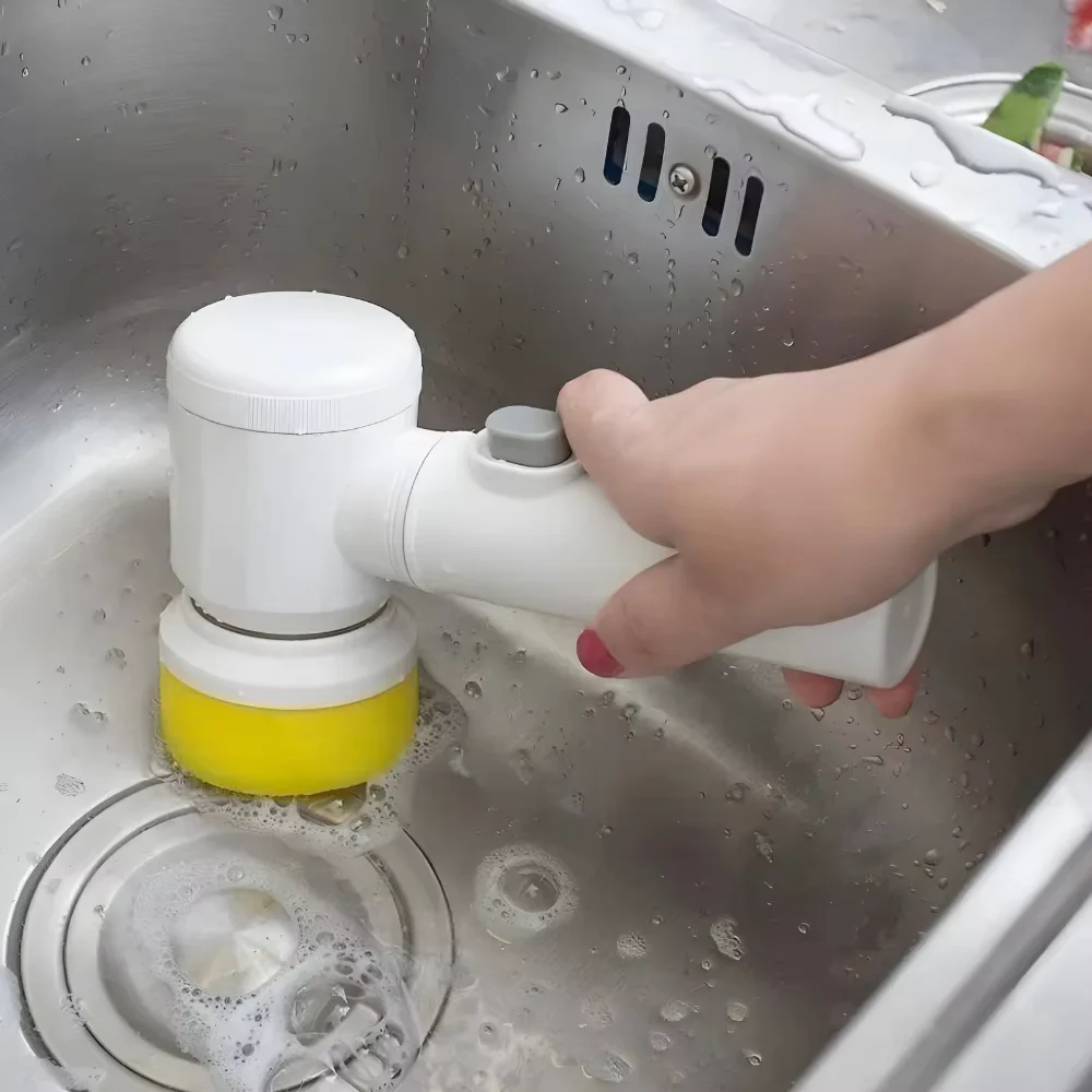 Spazzola elettrica ricaricabile 5 in 1 multiuso per la casa, la cucina e il bagno