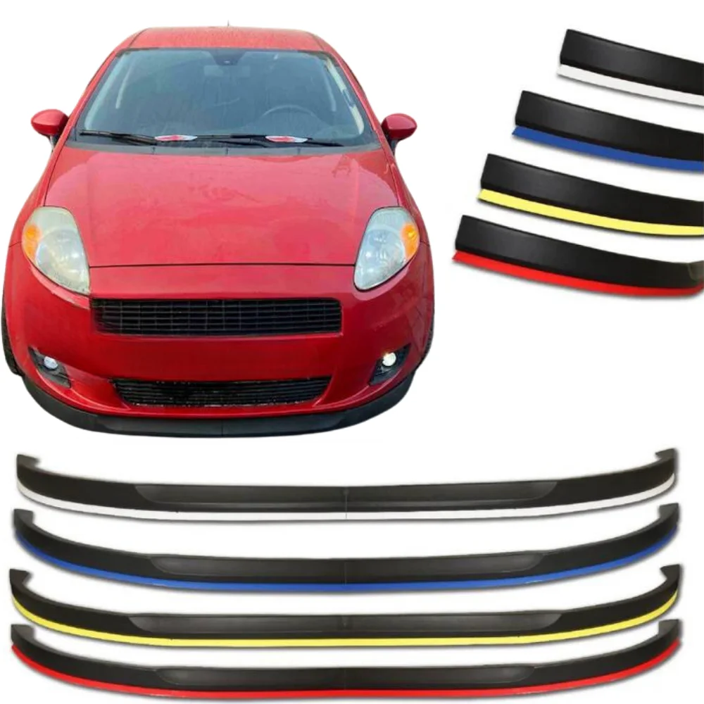 2 Pcs Front Bumper Lip For Fiat Punto Body Kit Car Accessories Spoiler Splitter Diffuser Flap Sport Bumper Exterior Parts