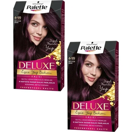 Palette Deluxe Hair Color Eggplant Purple 4-99 (2 Pieces)