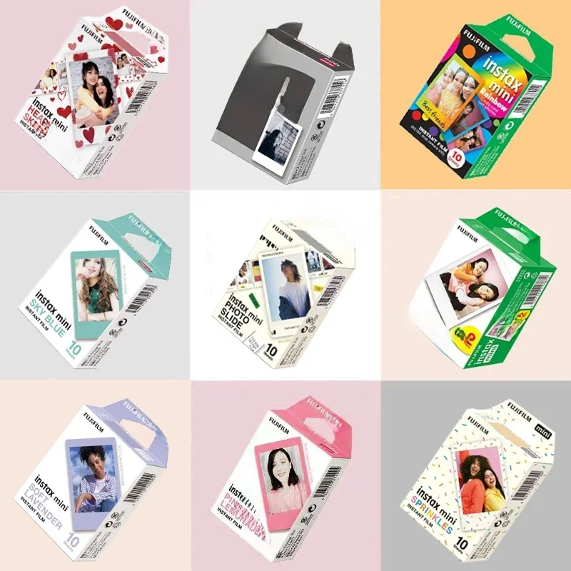 10/20 feuilles Fujifilm Instax Mini 12 Films 3 pouces Instax Film pour appareil photo instantané Mini 40 99 SE 7 + Evo 90 Liplay Link papier Photo