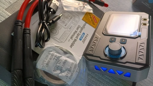 Customer photo for Bench Companion Portable Spot Welder – FNIRSI SWM-20 — Gearfinch