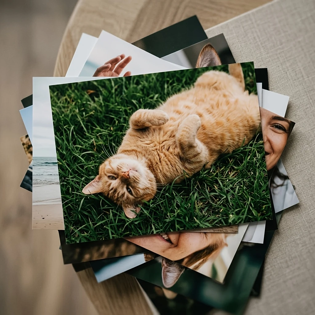 Custom DIY Photo Prints High Quality Personalized Birthday Anniversary Valentine Gift Stylish Elegant Stationery Souvenir