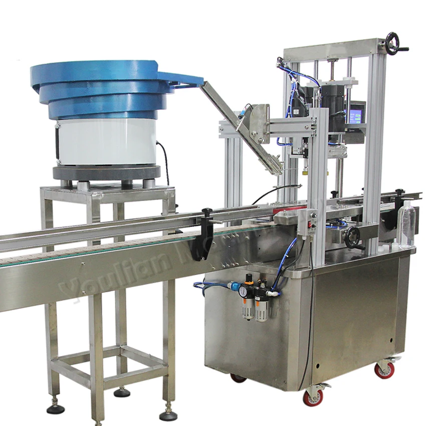CDXGZ-1 Automatic Capping Machine Type Trigger Sprayer Special Caps Closing Machine with Cap Elevator