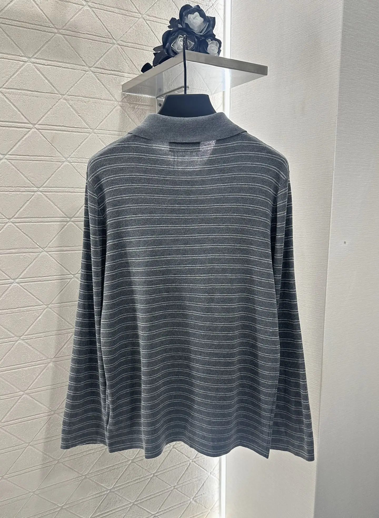 

2025 New Fashion Women's Clothing Belt Colorblock Striped Long Sleeve T-shirt Top Waist Shorts Set