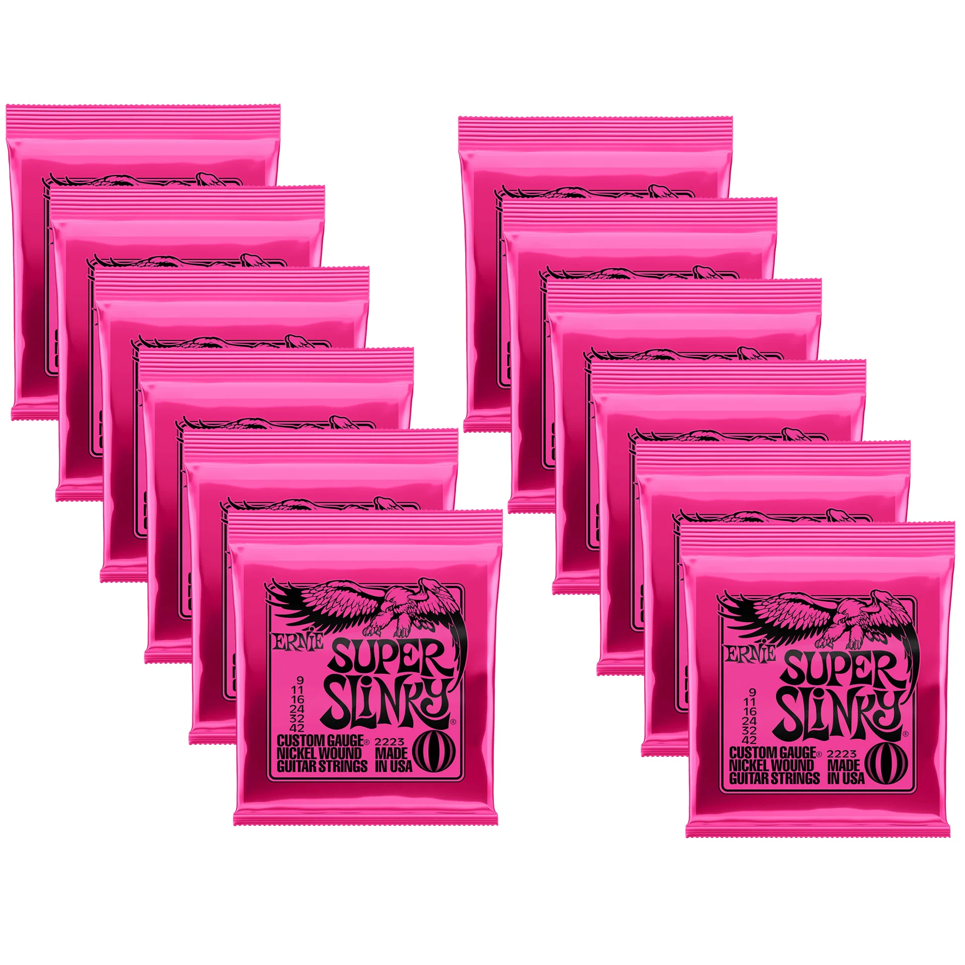 Ernie Ball 2221 Nickel Slinky Lime Guitar Strings Replica - Buy 10, Get 2 Free