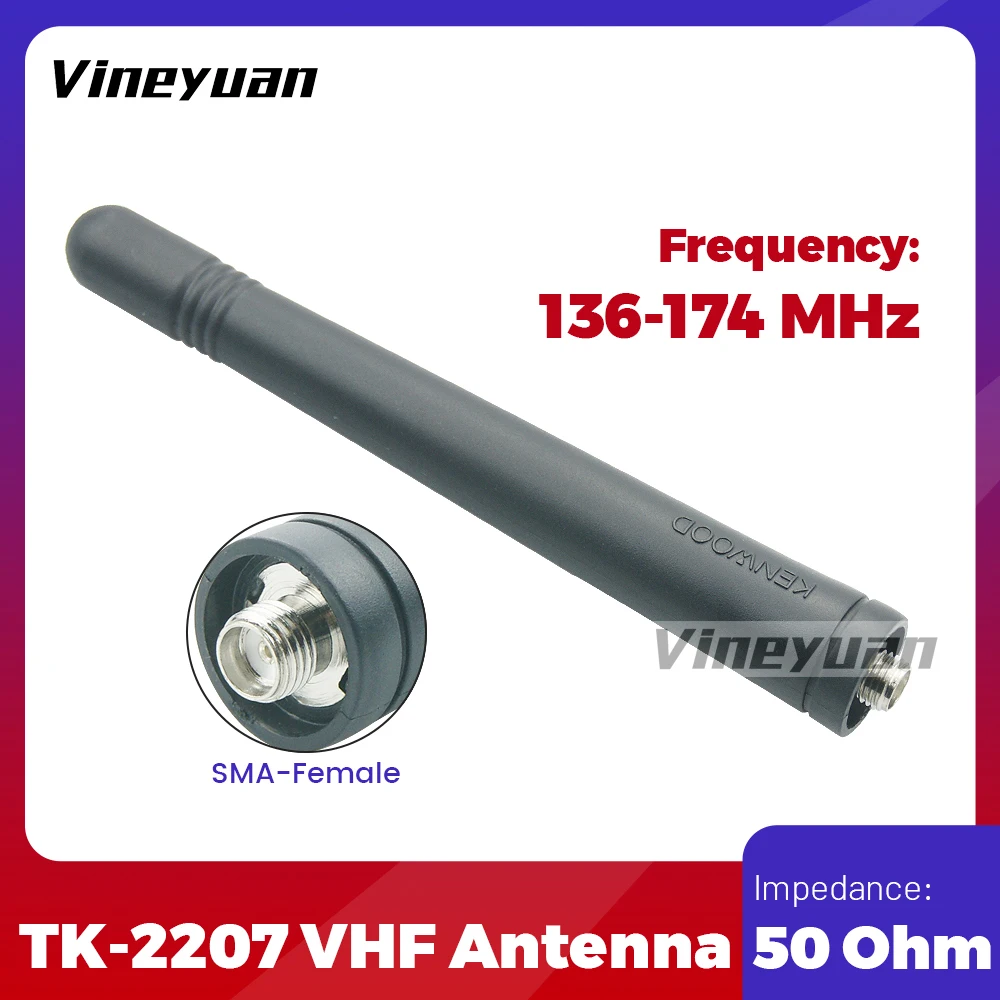 4.33inch 136-174Mhz VHF Antenna For Kenwood TK-2206 TK-2106 TK-2107 TK-270G/260G TK-290/280 TK-2207 TK-2160/2170/2180 TK-2212