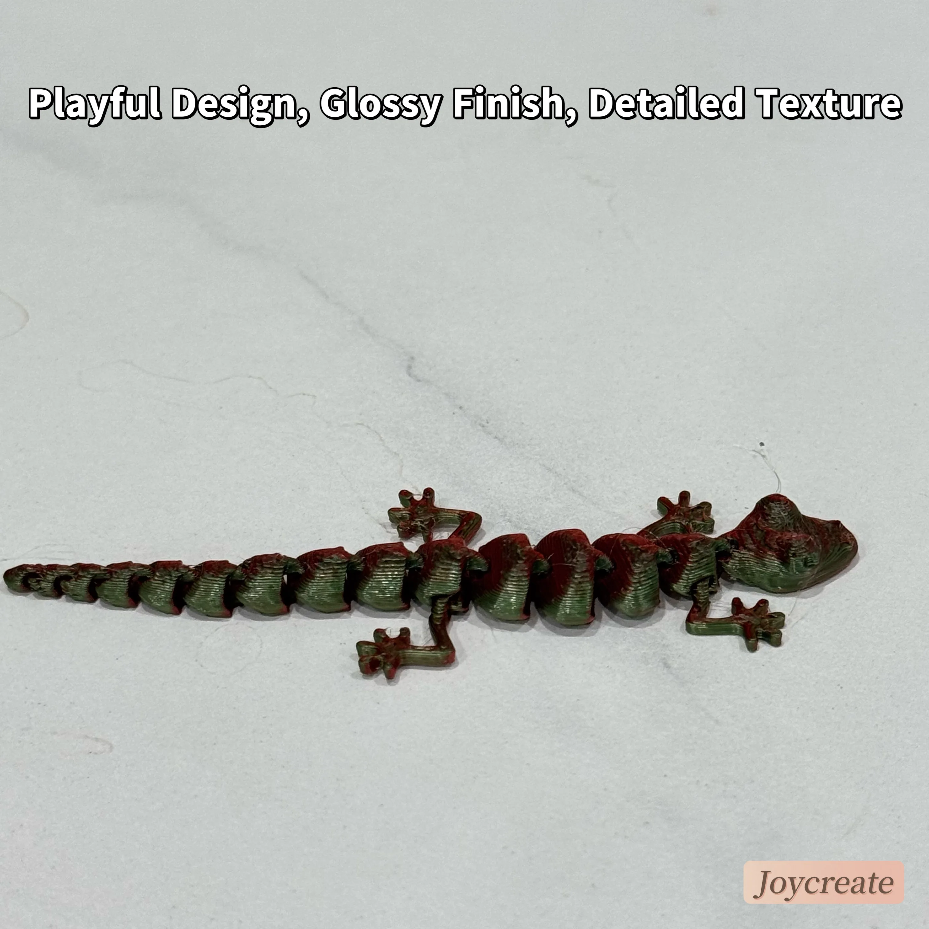 30 Stück 3D-gedruckte bewegliche Echsenfiguren, farbenfrohe und realistische Reptilien-Dekorationen, langlebige Kunststoff-Desktop-Ornamente – Detail 9