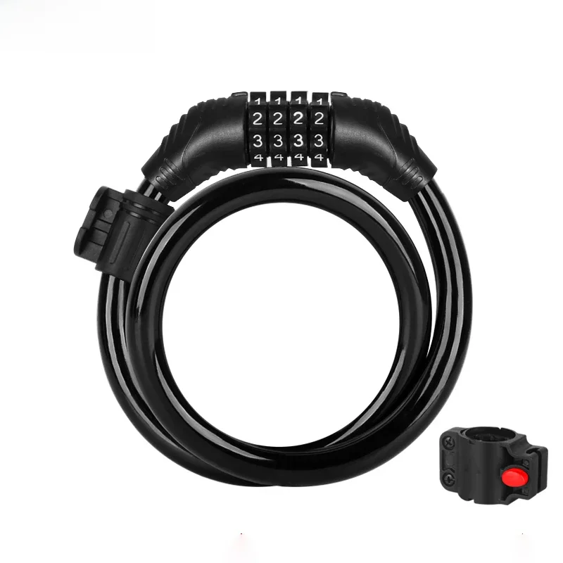 AliExpress Xunting Bike Cable Lock for Enhanced Theft Protection  Basic 54cm Coiling Resettable Bicycle Cable Lock with Mounting Bracket