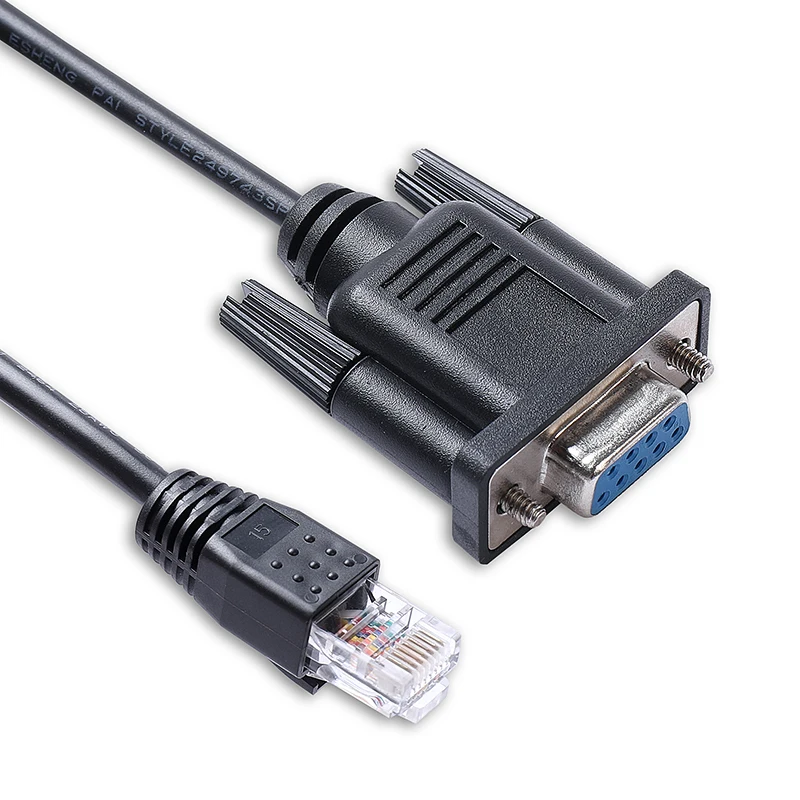 9Pin D-Sub DB9 żeński kabel komunikacyjny RS232 szeregowy do RJ45 8P8C do komunikacji PC z falownikiem słonecznym MPP