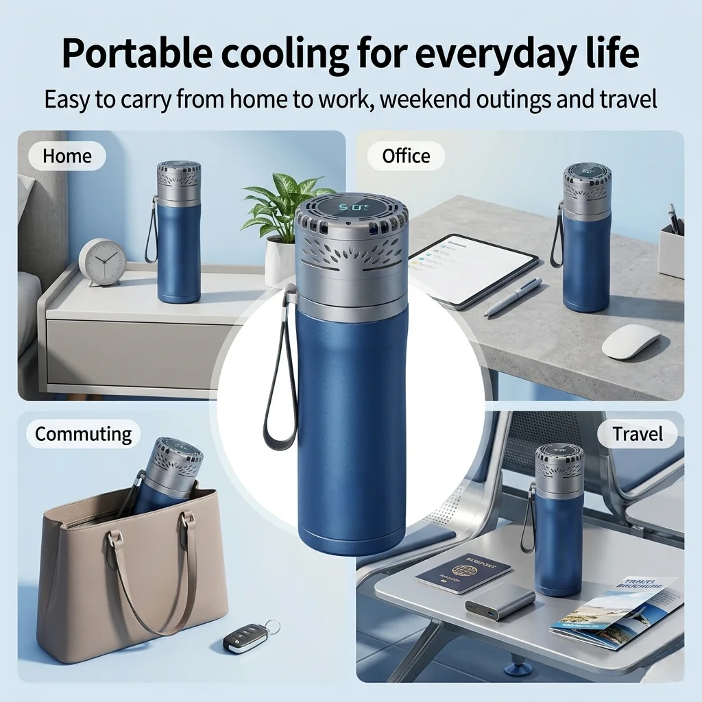 compact insulin cooler bottle design