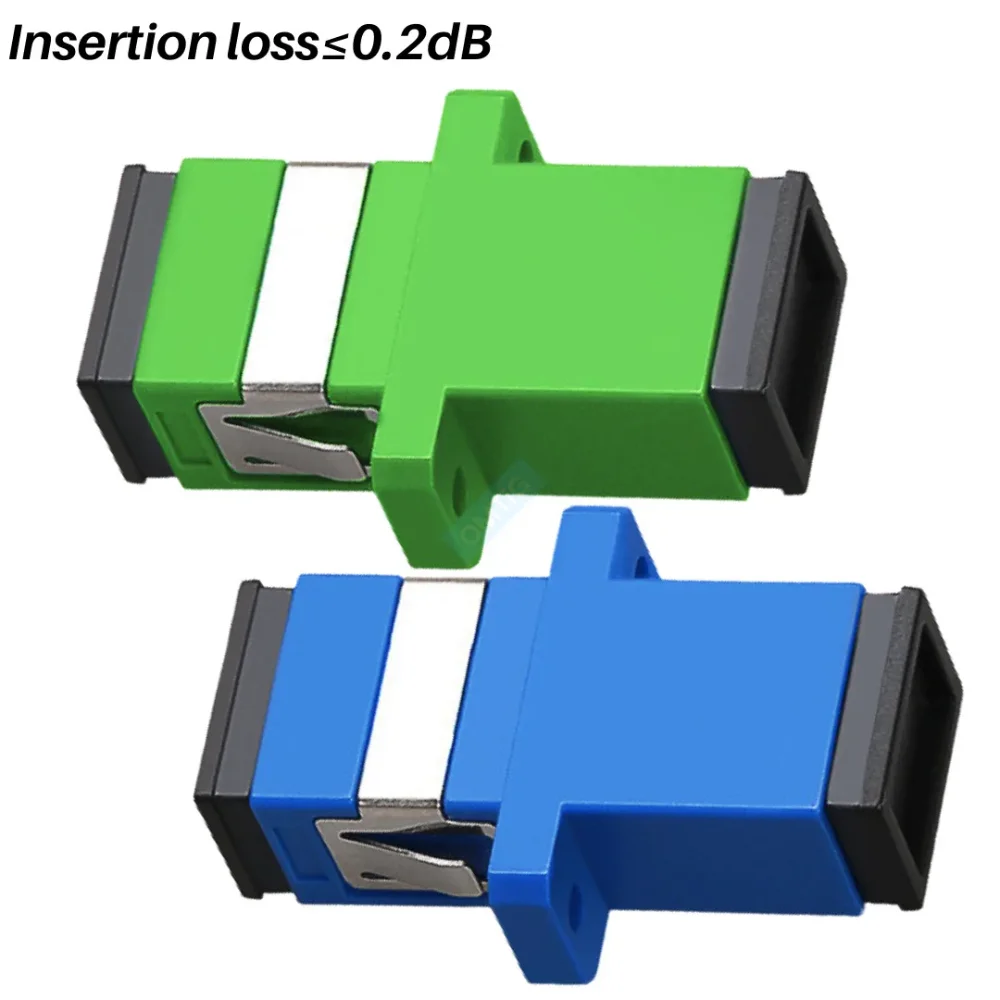 SC APC UPC 100pcs Fiber Flange Simplex Single-mode Fiber Optic Adapter SC Optical Fiber Coupler  SC Connector  Factory price