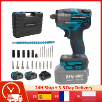 520Nm Brushless Electric Impact Cordless Impact Wrench Electirc Screwdriver Drill Rechargeable Wench Power Tool for 18V Battery