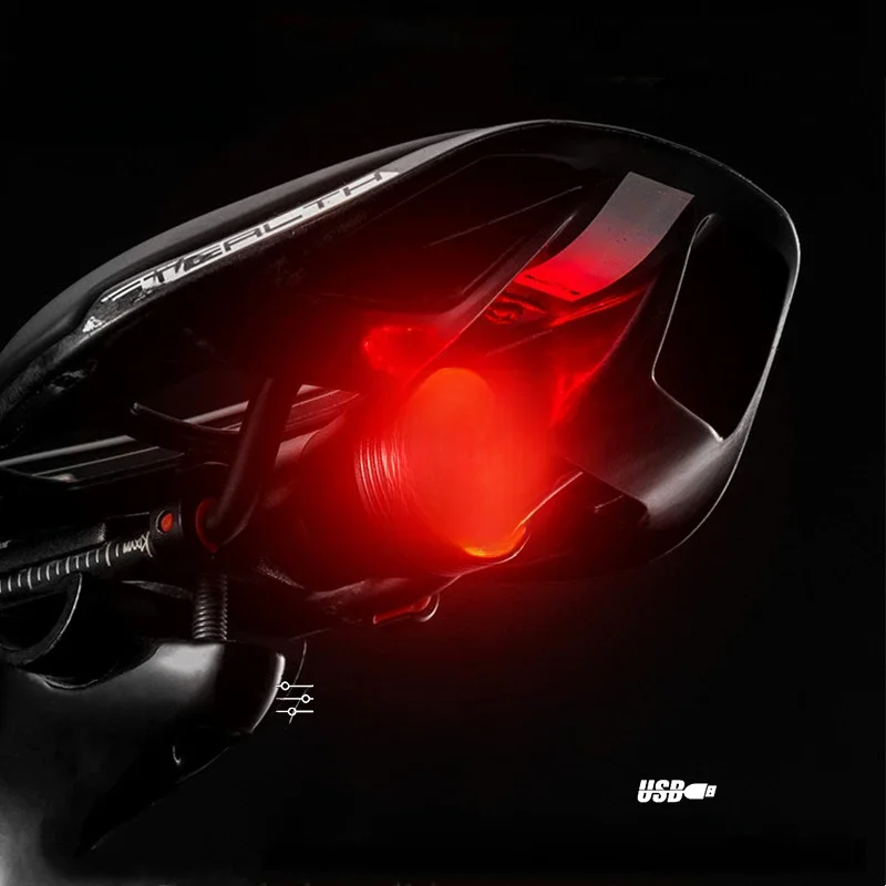 AliExpress ROCKBROS Q5 Tail Light Bicycle Rear Light LED IPx6 Waterproof USB Charge Auto Brake Sensing Smart Bike Light Cycling Flashlight