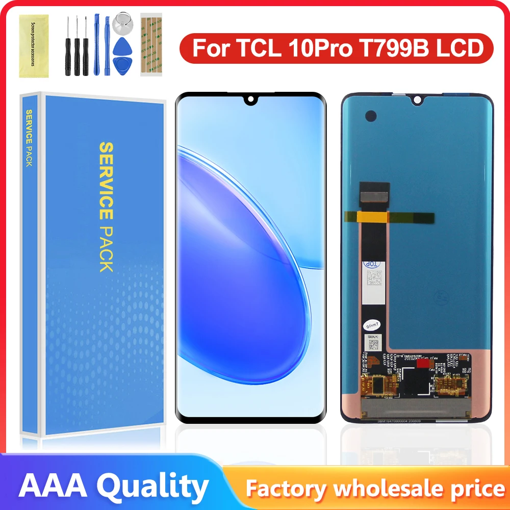 

6.47 inch For TCL 10 Pro Screen Replacement T799B T799H LCD Display Screen Touch Digitizer Assembly For TCL 10Plus T782H LCD