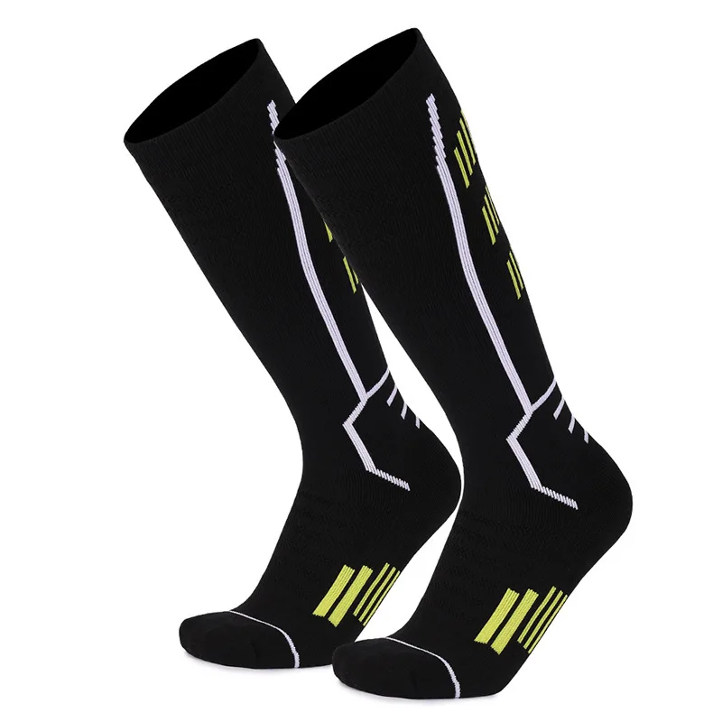 Men's ski socks outdoor mountaineering single and double board running non-slip compression winter thick warm stockings