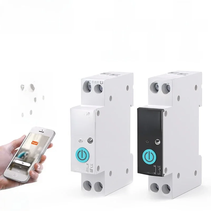 Tuya Zigbee Smart Stroomonderbreker Smart Switch 1P 63a Din Rail Voor Smart Home Draadloze Afstandsbediening Wifi Switch By App Tongou - afbeelding 2