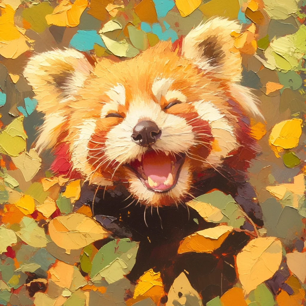 

Orfon Beginner Digital Oil Painting DIY Cute Red Panda Adults Children Gift Wall Home Decor