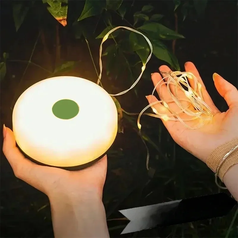 Bande de lampe LED pour Camping, 10M de long, étanche, Recyclable, ceinture lumineuse, décoration extérieure de jardin, pour tente et salle