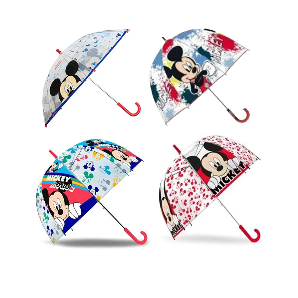 Disney liscience Mickey Mouse umbrella, umbrella Mouse, gift for children transparent 2-8years