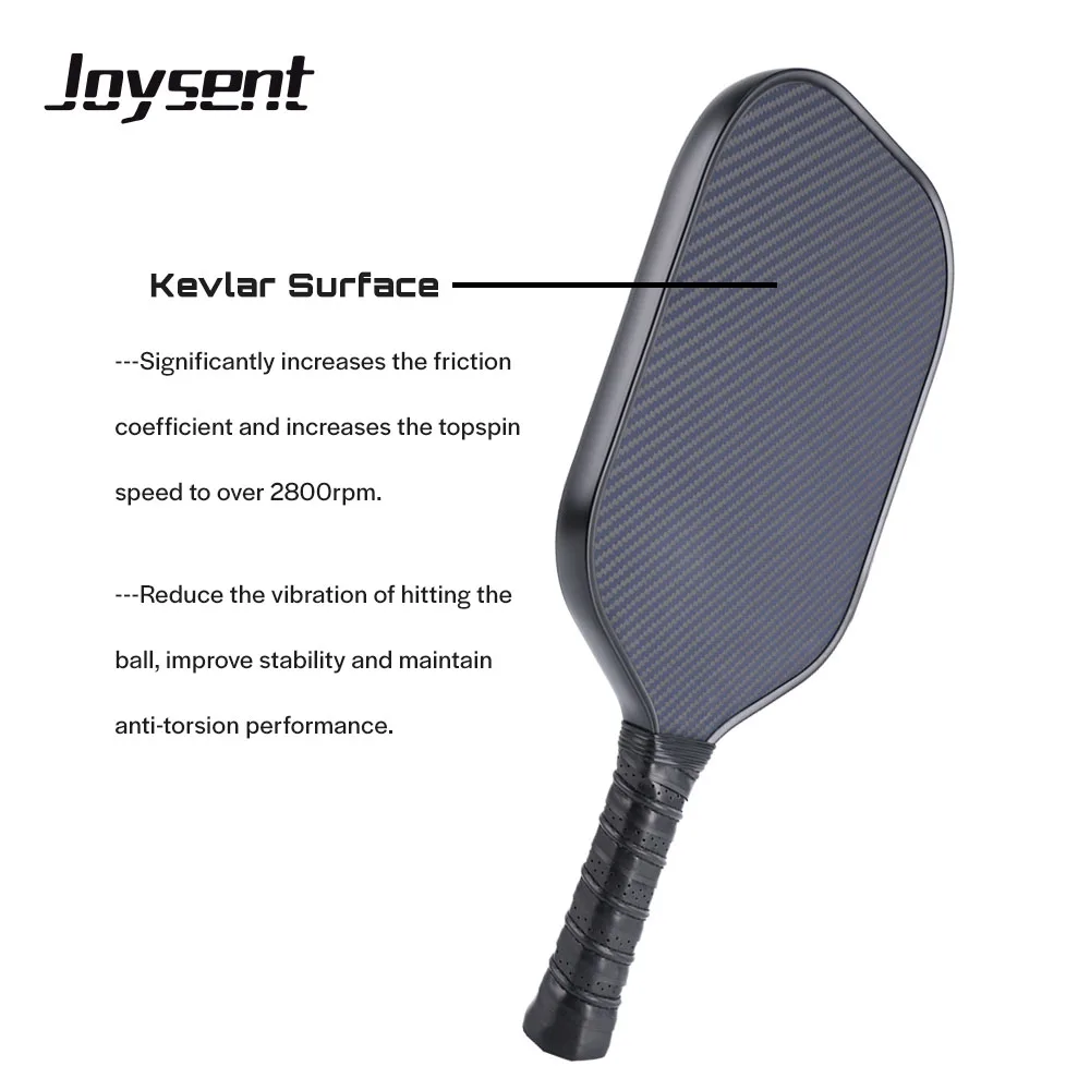 Joysent Custom Kevlar Gen 4 EVA 4S Foam Core 16mm Thermoformed Pickleball Paddles Spin Control Power Stability Crisp Large Sweet