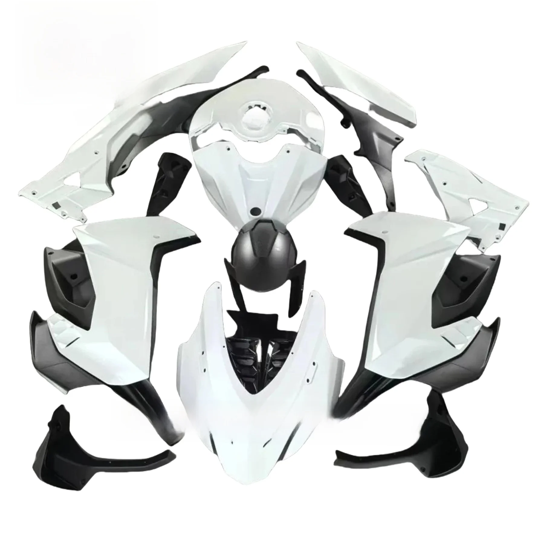 Kit de carénage de moto en plastique pour APRILIA RS457 2024 2025, accessoires, capot de carrosserie complet, blanc et noir