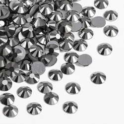 Rigta Hematite Nail Art Non Hotfix Rhinestones SS16 SS20 Loose Rhinestone Glass Crystal DIY for Bags Shoes Decorations 1440pcs