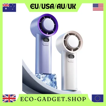 KINSCOTER 휴대용 휴대용 터보 선풍기, 풍속 조절식 미니 개인 선풍기 배터리 작동 전기 속눈썹 선풍기, 100 