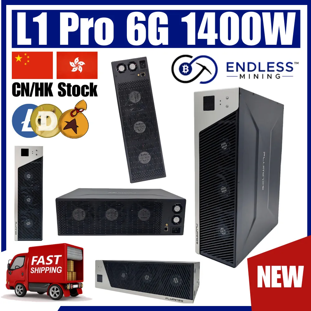 CP BELI 3 DAPATKAN 2 GRATIS Baru Fluminer L1 Pro 6Gh/s DOGE LTC BEL Coin Miner 1400W 110-240V TERSEDIA