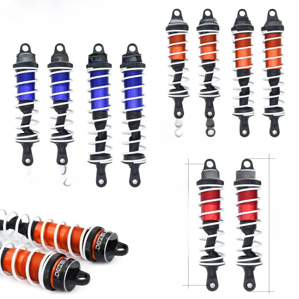 YSIDO 120mm Voor 140mm Achter Schokdemper Demper Schorsing voor 1/8 1/7 JLB HSP EM Racing DHK HPI Redcat LRP ZD Racing Hongnor - afbeelding 2