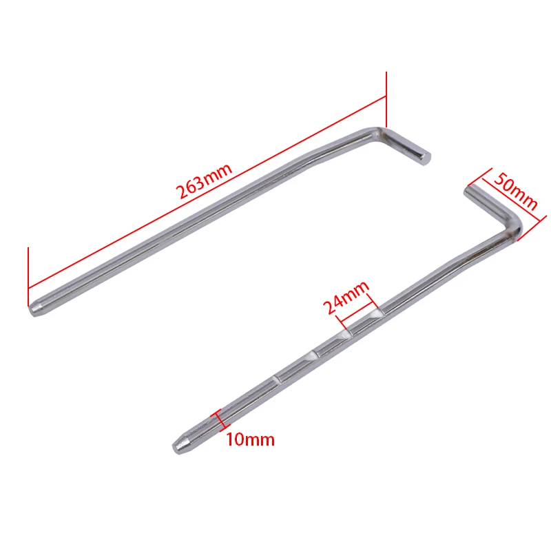 Universal Three-Piece Car Seat Headrest Kit, Headrest Tube, Slotted Iron Side Tubes and Headrest Metal Rod