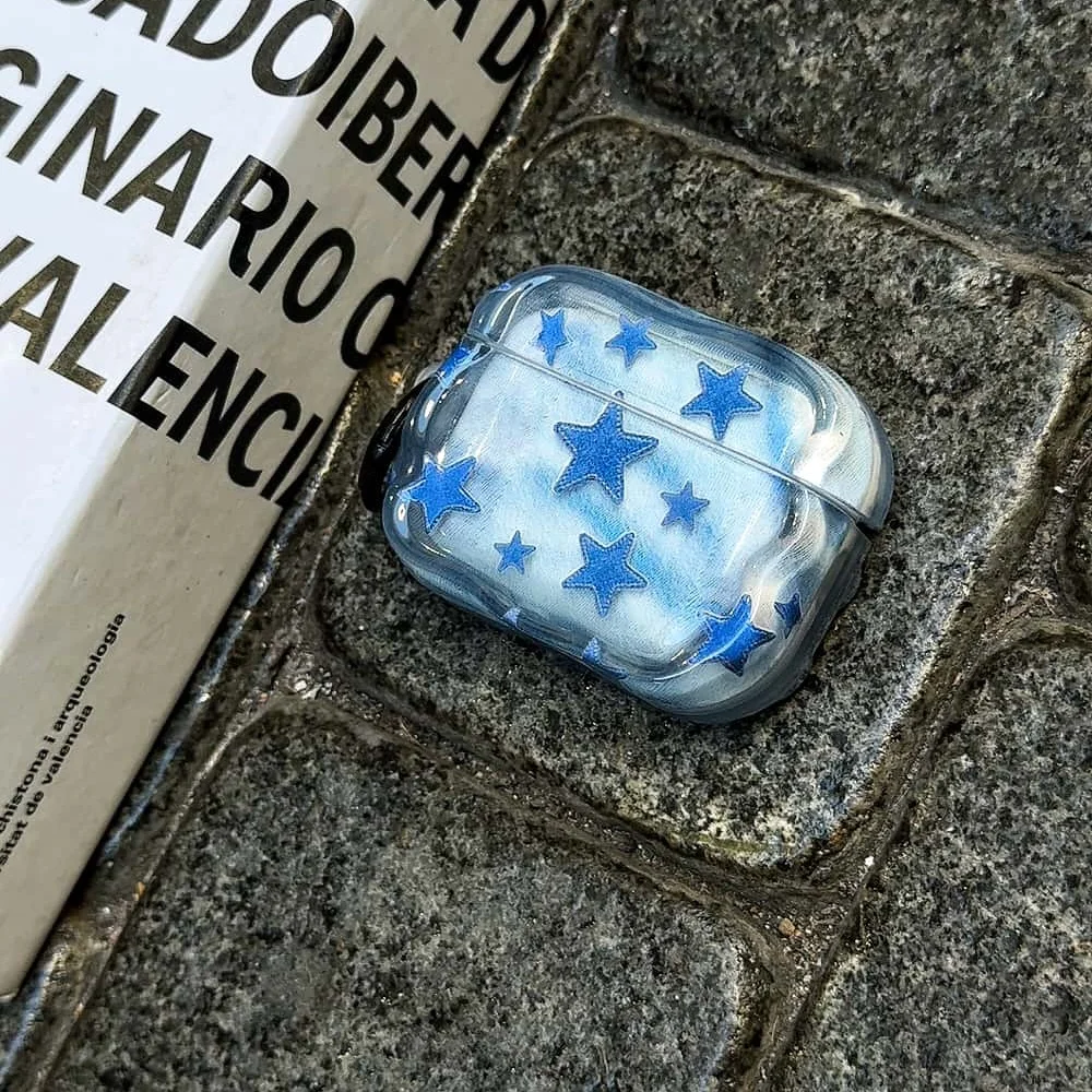 

Fashion full-screen star headphone protective case for AirPods 4 3 2 Pro 2 3 Korean INS personalized shock-proof protective case