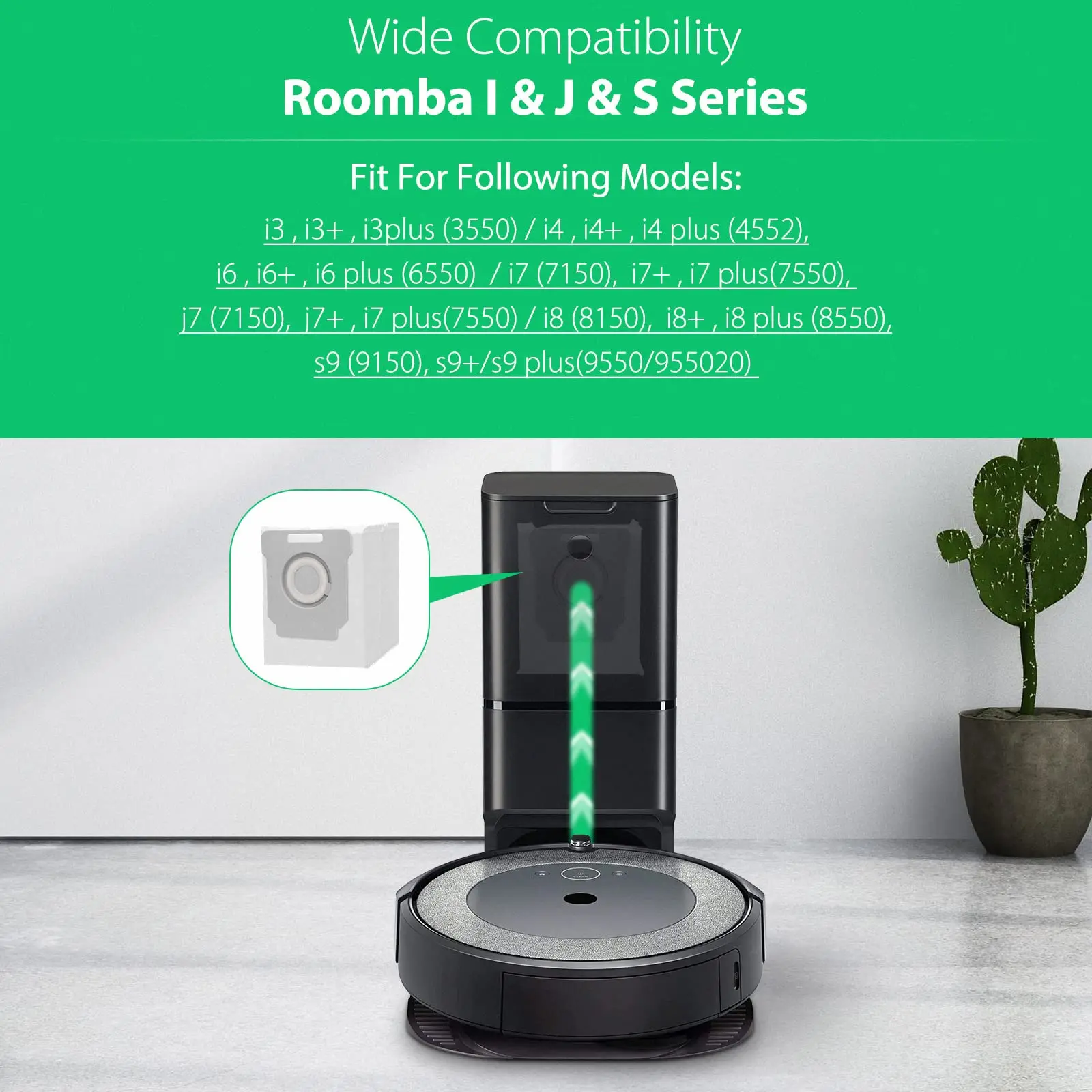 Do iRobot Roomba i3 i3+ / i4 i4+ / i6 i6+ / i7 i7+ / j7 j7+ / i8+ / S9 S9+ Nowy worek na kurz Wymienne worki na kurz