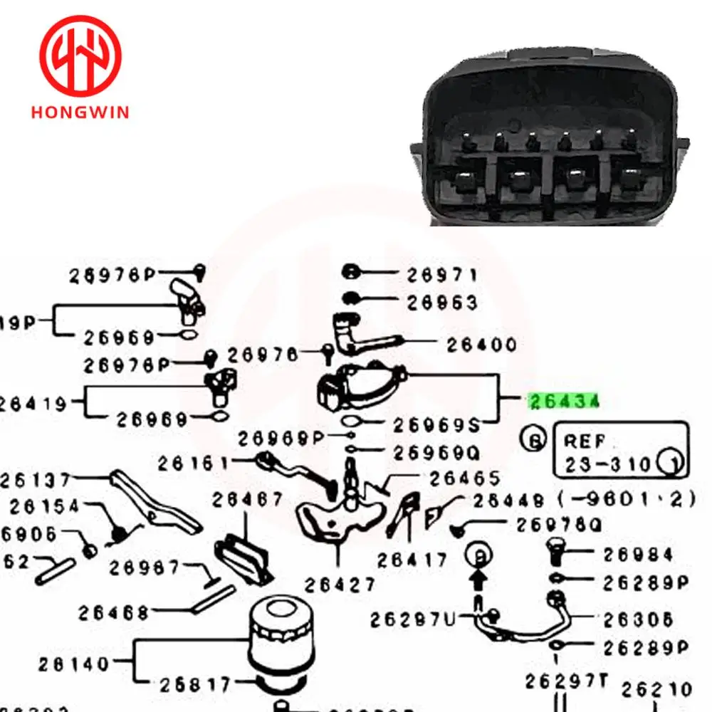 Transmission Neutral Safety Switch Range Sensor 8604A011 MD757782 For Mitsubishi Diamante Eclipse Lancer Galant Outlander  97-11