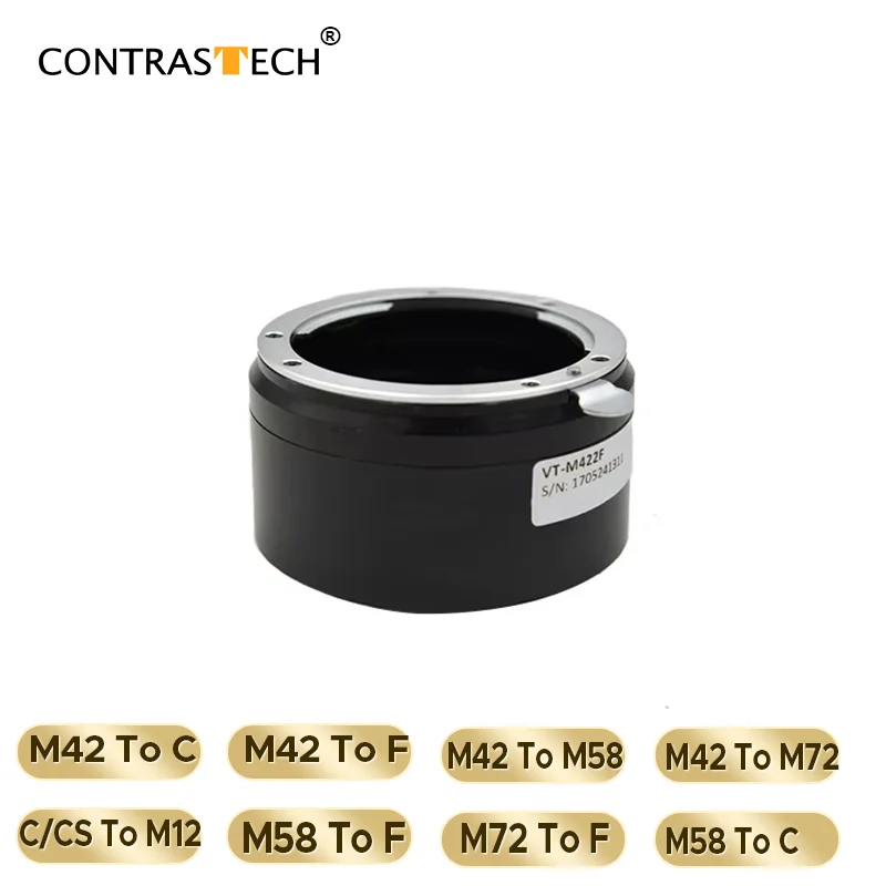

M42 to Nikon F Mount Lens Adapter Ring for Nikon D850 D810 D750 Industrial Machine Vision Camera Converter CONTRASTECH
