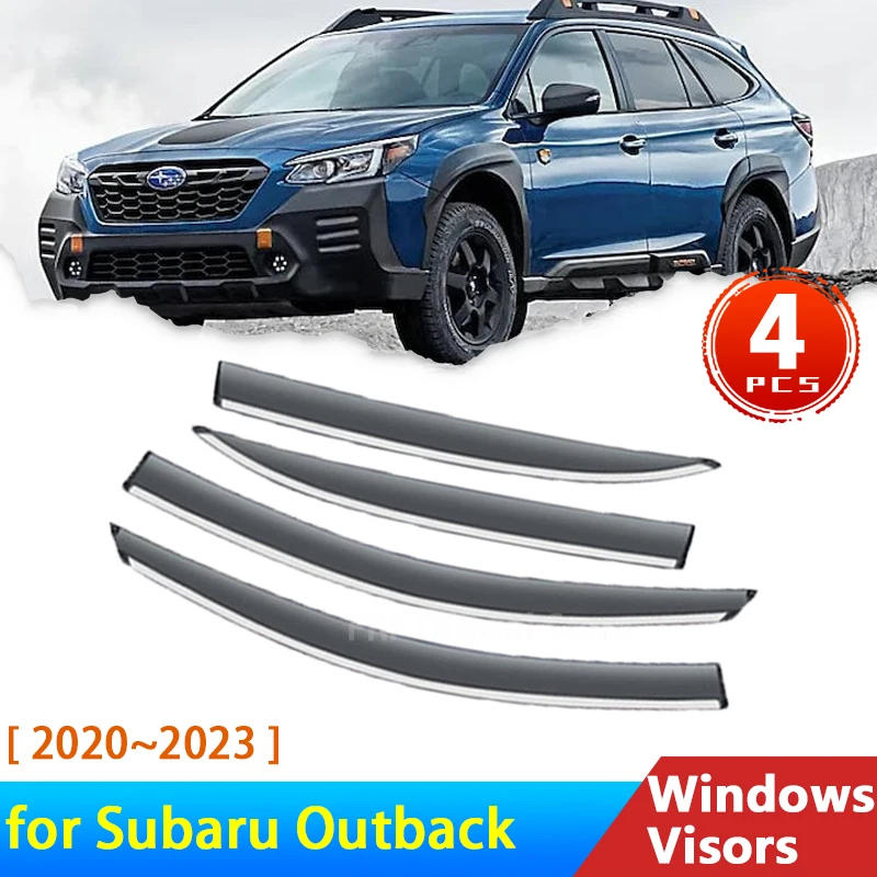 Wind Deflectors for Subaru Outback Legacy VII 2024 2023 2022 2021 2020 Accessories Car Side Windows Visors Rain Eyebrow Guards