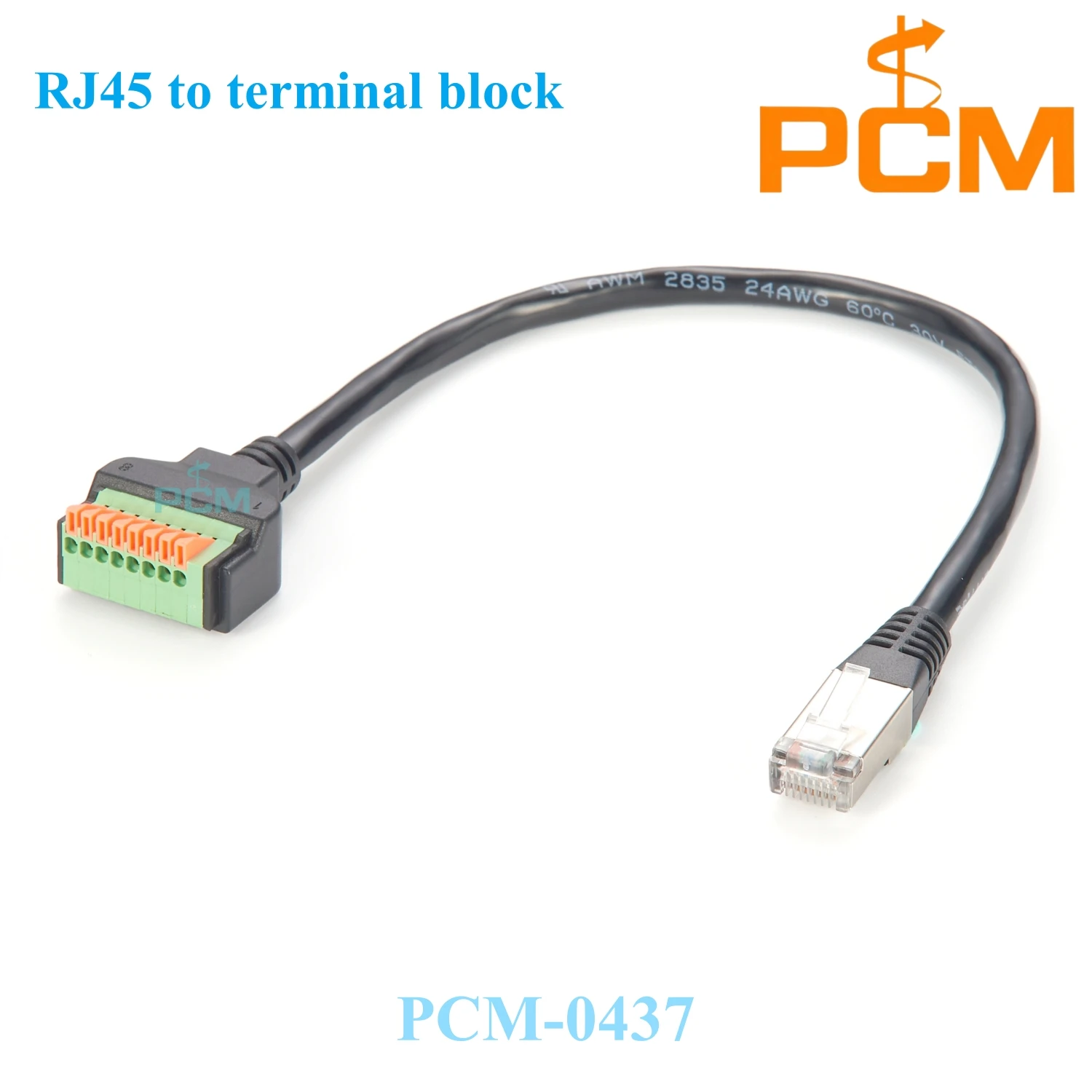 

Штекер RJ45 на 8-контактный клеммный блок, адаптер для Cat5e Ethernet, удлинительный кабель для цифрового видеонаблюдения и освещения