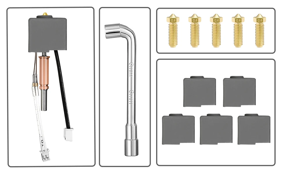 Hotend-Kit für Kobra 3, zusammen gebauter Druck-Hot-End-Kit-Kopf-Extruder für beliebige kobra 3, Kobra 3 Combo 3D-Drucker – Detail 6
