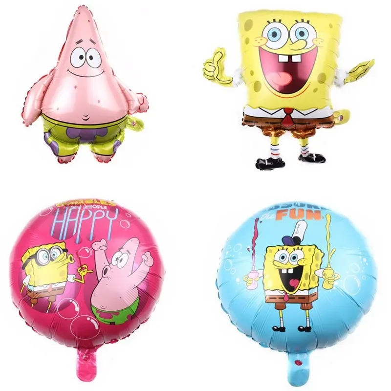 SpongeBob Schwammkopf Aluminiumfolie Ballon Patrick Star Kinderspielzeug Party Dekoration