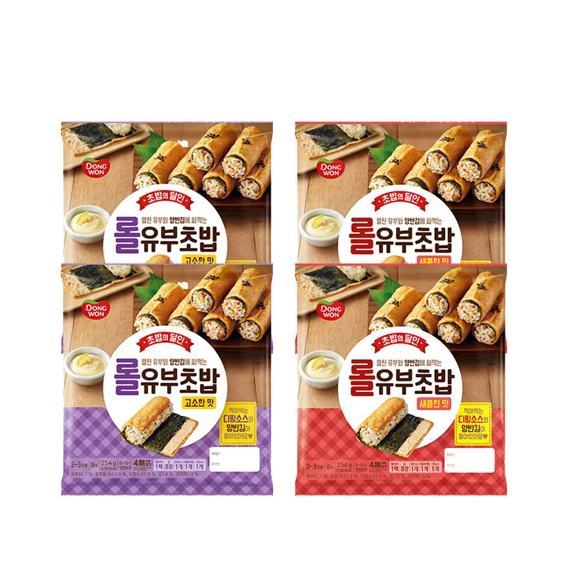 [Tienda oficial de Songwon] Rollo de destino de Dongwon Sushi Yubusobs 254 g 4 piezas (sabor sólido/sabor dulce)