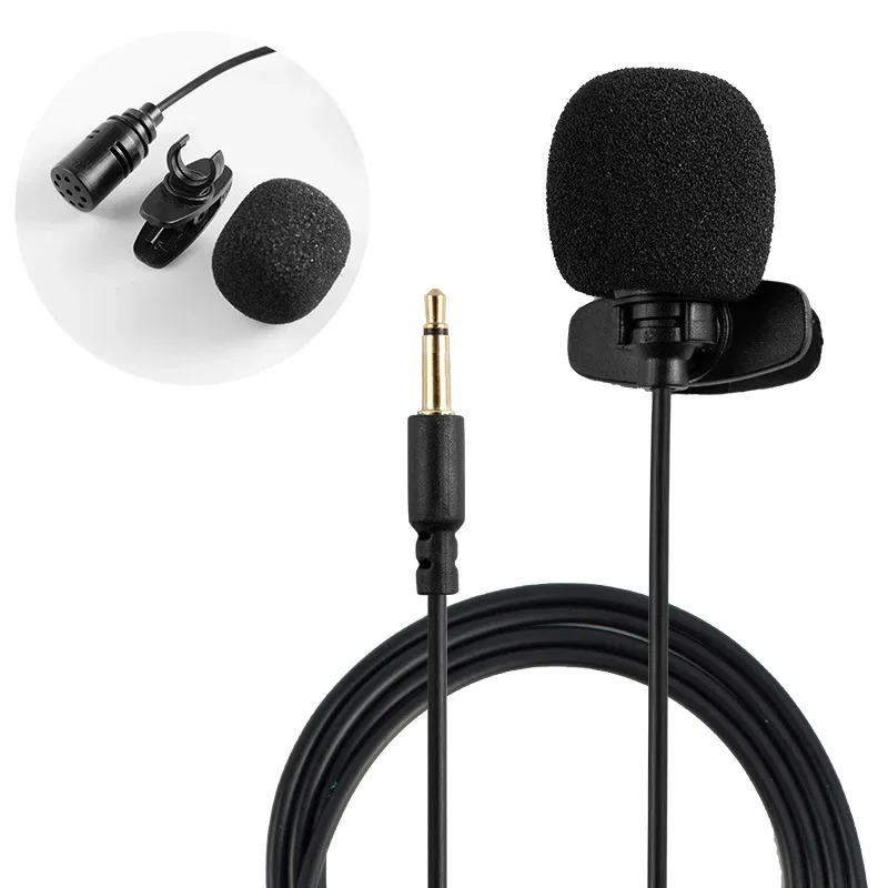

Live broadcast lecture 3.5mm Mic for Car Vehicle Bluetooth-compatible portable Stereo Radio GPS External type-c teacher micro