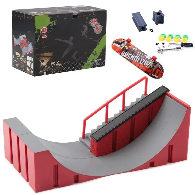 AliExpress Finger Skateboards Skate Ramp Parts Set Toy Fingers Training Sport Finger Bike Fingerboard Toys