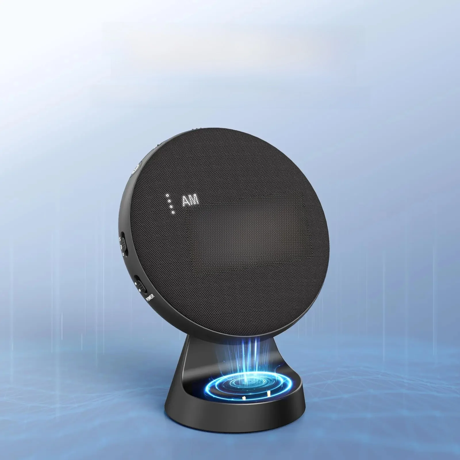 Réveil d'éveil, secoueur de lit fort, réveil vibrant pour les malentendants, dormeur lourd, charge magnétique sans fil pour adolescents